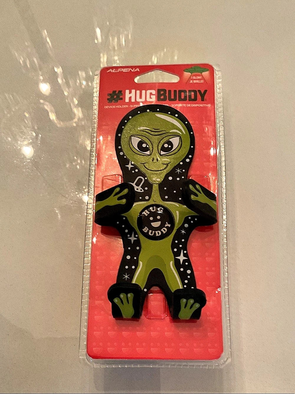 Alpena Hug Buddy Green & Black Swivel Vent Clip NWT